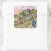 ビンセント・ヴァン・ゴッホ – ハウスと姿 スクエアシール (バッグ)