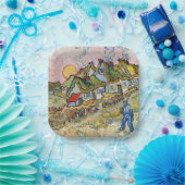 ビンセント・ヴァン・ゴッホ – ハウスと姿 ペーパープレート (パーティー)