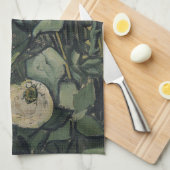 ビンセント・ヴァン・ゴッホ-バラとビートル キッチンタオル (四つ折り)