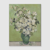 ビンセント・ヴァン・ゴッホ、バラの花瓶、花瓶のバラ マグネット招待状 (正面)