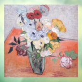 ビンセント・ヴァン・ゴッホ-バラ&アネモネス付き花瓶 ウィンドウサイン (シート3)