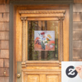 ビンセント・ヴァン・ゴッホ-バラ&アネモネス付き花瓶 ウィンドウサイン (ホームデコレーション)