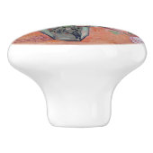 ビンセント・ヴァン・ゴッホ-バラ&アネモネス付き花瓶 セラミックノブ (側面)