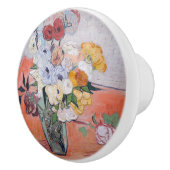 ビンセント・ヴァン・ゴッホ-バラ&アネモネス付き花瓶 セラミックノブ (右)