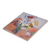 ビンセント・ヴァン・ゴッホ-バラ&アネモネス付き花瓶 タイル (側面)