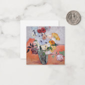ビンセント・ヴァン・ゴッホ-バラ&アネモネス付き花瓶 ノートカード (正面/裏面インサイチュ)