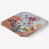 ビンセント・ヴァン・ゴッホ-バラ&アネモネス付き花瓶 ペーパープレート (傾斜あり)