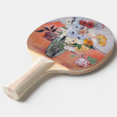 ビンセント・ヴァン・ゴッホ-バラ&アネモネス付き花瓶 卓球ラケット (正面アングル)
