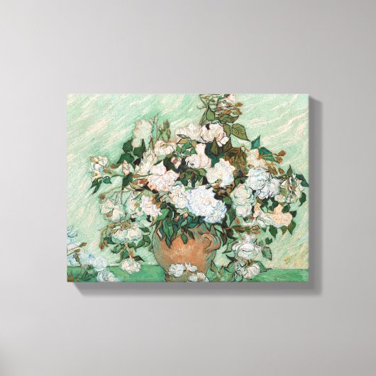 ビンセント・ヴァン・ゴッホ |バラ, 1890 キャンバスプリント (正面)