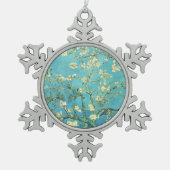 ビンセント・ヴァン・ゴッホ・パープモンアーモンド・ツリー スノーフレークピューターオーナメント (正面)