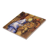 ビンセント・ヴァン・ゴッホ – ヒツジの牧羊者 – ファインアート タイル (側面)