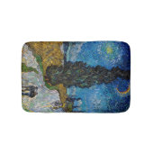 ビンセント・ヴァン・ゴッホ – ヒノキとスターのある道路 バスマット (正面)