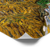 ビンセント・ヴァン・ゴッホ – ヒノキとスターのある道路 ポスター (角)