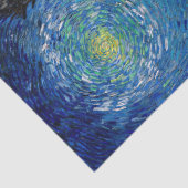 ビンセント・ヴァン・ゴッホ – ヒノキとスターのある道路 薄葉紙 (詳細)