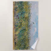 ビンセント・ヴァン・ゴッホ – ヒバリと小麦フィールド ビーチタオル (正面)