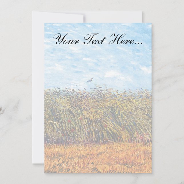 ビンセント・ヴァン・ゴッホ – ヒバリのある小麦畑 (正面)