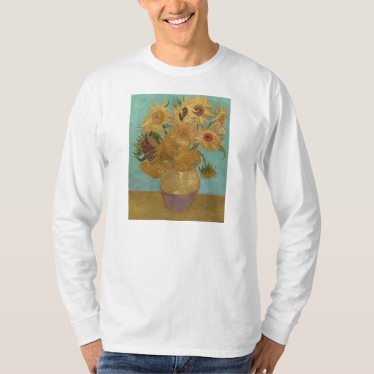 ビンセント・ヴァン・ゴッホ – ヒマワリ Tシャツ (正面)