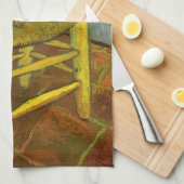 ビンセント・ヴァン・ゴッホ – ビンセントの椅子と彼のパイプ キッチンタオル (四つ折り)