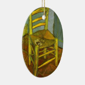 ビンセント・ヴァン・ゴッホ – ビンセントの椅子と彼のパイプ セラミックオーナメント (右)