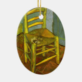 ビンセント・ヴァン・ゴッホ – ビンセントの椅子と彼のパイプ セラミックオーナメント (裏面)