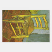 ビンセント・ヴァン・ゴッホ – ビンセントの椅子と彼のパイプ ラッピングペーパーシート (正面)