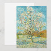 ビンセント・ヴァン・ゴッホ – ピンク・ピーチ・ツリーinブロッサム サンキューカード (正面/裏面)