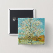 ビンセント・ヴァン・ゴッホ – ピンク・ピーチ・ツリーinブロッサム 缶バッジ (正面&裏面)