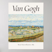 ビンセント・ヴァン・ゴッホ・ピーチ・ツリーズ・イン・ブロッサム・アートプリント ポスター (正面)