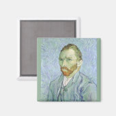 ビンセント・ヴァン・ゴッホ – ファン・ゴッホブルーのセルフポートレート マグネット (正面/裏面)