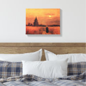 ビンセント・ヴァン・ゴッホ – フィールドの古い塔 キャンバスプリント (インサイチュ (寝室))