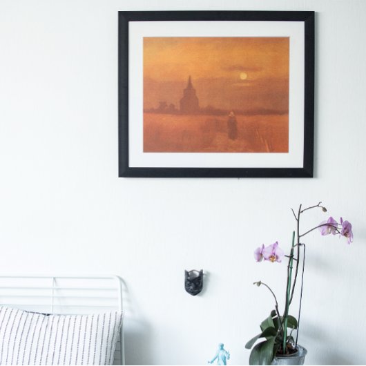 ビンセント・ヴァン・ゴッホ – フィールドの古い塔 ポスター