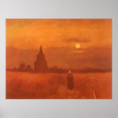 ビンセント・ヴァン・ゴッホ – フィールドの古い塔 ポスター (正面)