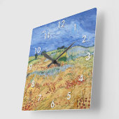 ビンセント・ヴァン・ゴッホ – フィールド/オーヴェース平野 スクエア壁時計 (傾斜)