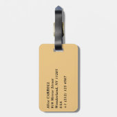 ビンセント・ヴァン・ゴッホ – フィールド/オーヴェース平野 ラゲッジタグ (裏面縦)