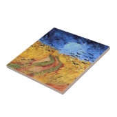 ビンセント・ヴァン・ゴッホ – ブラックカラスと小麦フィールド タイル (側面)