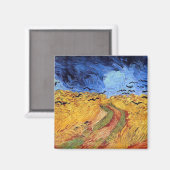 ビンセント・ヴァン・ゴッホ – ブラックカラスと小麦フィールド マグネット (正面/裏面)