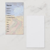 ビンセント・ヴァン・ゴッホ – ブラックカラスと小麦フィールド 名刺 (正面/裏面)