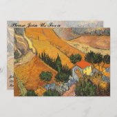 ビンセント・ヴァン・ゴッホ – ブロウマンとの谷 招待状 (正面/裏面)