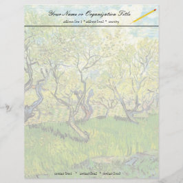 ビンセント・ヴァン・ゴッホ・ブロッサムの果樹園。 レターヘッド