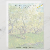 ビンセント・ヴァン・ゴッホ・ブロッサムの果樹園。 レターヘッド (正面/裏面)