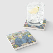 ビンセント・ヴァン・ゴッホ – ペレ・タンギーポートレート ストーンコースター (横)