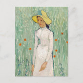 ビンセント・ヴァン・ゴッホ – ホワイトの少女 ポストカード (正面)