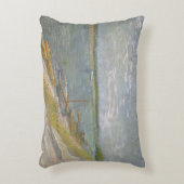 ビンセント・ヴァン・ゴッホ – ボートを漕ぐ川の眺め アクセントクッション (正面(垂直))