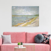 ビンセント・ヴァン・ゴッホ – ボートを漕ぐ川の眺め キャンバスプリント (インサイチュ (リビング))