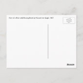 ビンセント・ヴァン・ゴッホ – ボートを漕ぐ川の眺め ポストカード (裏面)