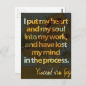 ビンセント・ヴァン・ゴッホ ポストカード (正面/裏面)