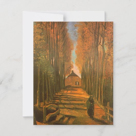 ビンセント・ヴァン・ゴッホ – ポプラの並木道in秋 (正面)