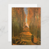 ビンセント・ヴァン・ゴッホ – ポプラの並木道in秋 (正面/裏面)