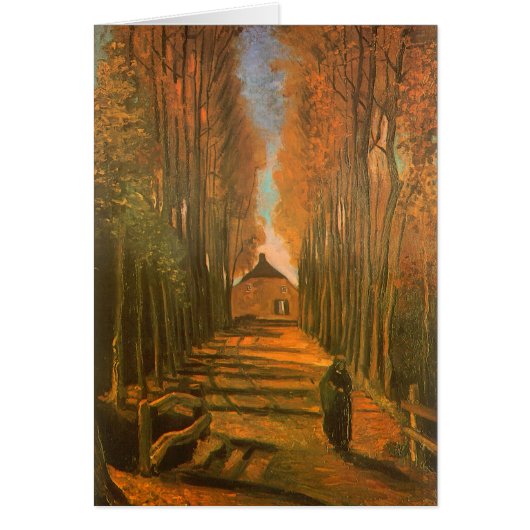 ビンセント・ヴァン・ゴッホ – ポプラの並木道in秋 (正面)