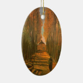 ビンセント・ヴァン・ゴッホ – ポプラの並木道in秋 セラミックオーナメント (右)